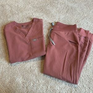 Figs Mauve Scrub Set